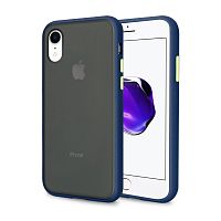 Чехол накладка xCase для iPhone XR Gingle series blue green