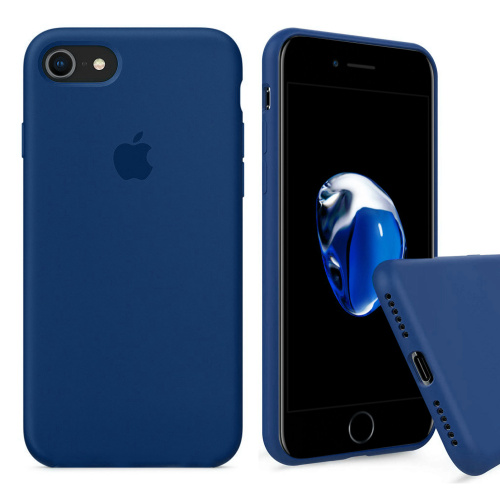 Чехол накладка xCase для iPhone 7/8/SE 2020 Silicone Case Full cosmos blue - UkrApple