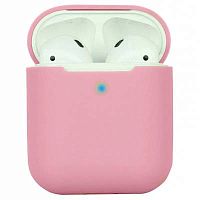 Чехол для AirPods/AirPods 2 Silicone case Full Light pink