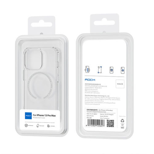 Чохол накладка Rock на iPhone 13 Pro Pure Magnet Series Transparent: фото 2 - UkrApple