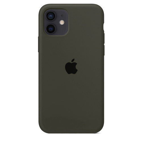 Чохол накладка xCase для iPhone 12/12 Pro Silicone Case Full Dark Olive: фото 2 - UkrApple