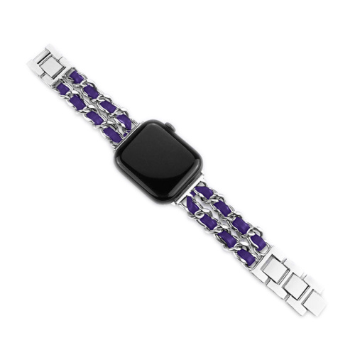 Ремінець xCase для Apple watch 38/40/41 mm Chanell silver purple - UkrApple