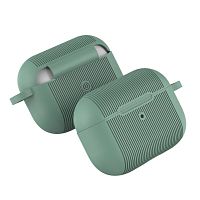 Чехол для AirPods PRO silicone case Stripes mint