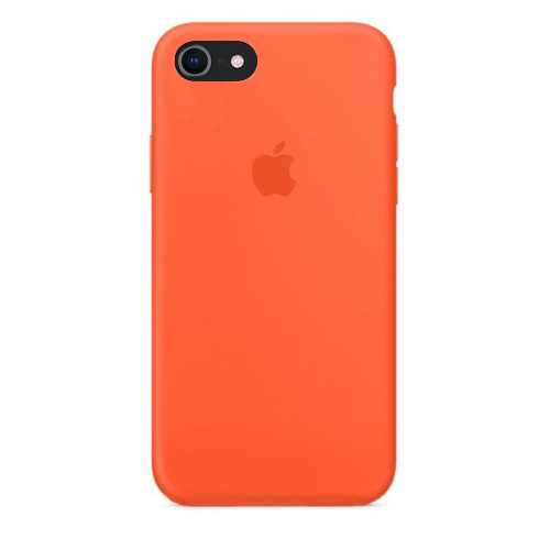 Чехол накладка xCase для iPhone 7/8/SE 2020 Silicone Case Full оранжевый - UkrApple