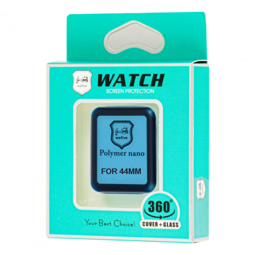 Захисна плівка для Apple Watch 3d Full Polymer nano 44mm чорне: фото 2 - UkrApple