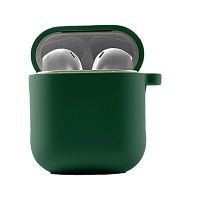Чехол для AirPods/AirPods 2 Silicone case Full Pine green