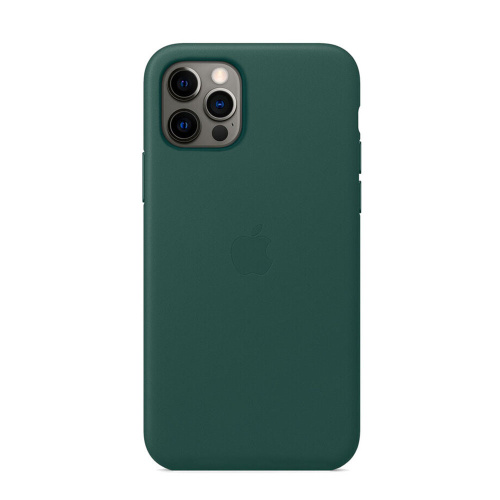 Чохол накладка xCase для iPhone 12 Pro Max Leather case Full with MagSafe Green - UkrApple