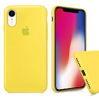 Чехол накладка xCase для iPhone XR Silicone Case Full canary yellow