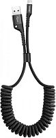 USB кабель Lightning 100cm Baseus Fish eye Spring 2A black 