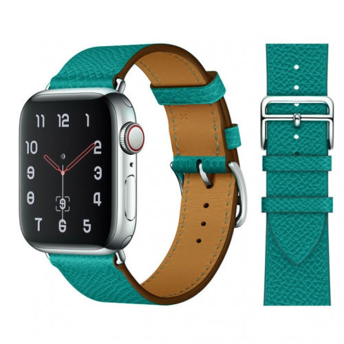 Ремінець xCase для Apple watch 42/44/45/49 mm Hermes New Leather green - UkrApple