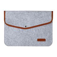Папка конверт для MacBook Felt sleeve New 15'' gray 