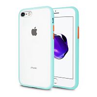 Чехол накладка xCase для iPhone 7/8/SE 2020 Gingle series light blue orange