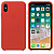 Чехол накладка на iPhone Х/XS Leather Case red: фото 2 - UkrApple