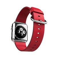 Ремінець xCase для Apple watch 42/44/45/49 mm Classic Buckle Leather Red