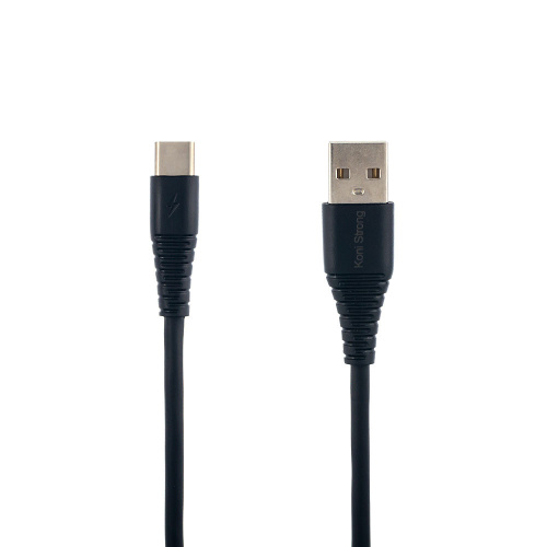 USB кабель Type C Koni Strong KS-64t 1m 2.1A black - UkrApple