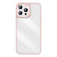 Чохол iPhone 13 Pro Baseus Crystal Case pink