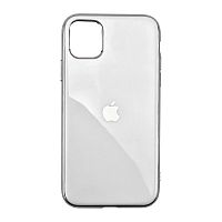 Чохол накладка xCase на iPhone 11 Pro Glass Silicone Case Logo white