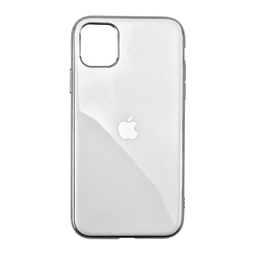 Чохол накладка xCase на iPhone 11 Pro Glass Silicone Case Logo white - UkrApple