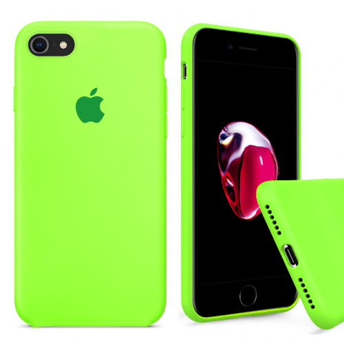 Чехол накладка xCase для iPhone 7/8/SE 2020 Silicone Case Full party green - UkrApple