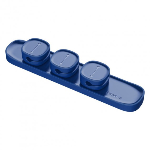 Магнітний органайзер для кабелів Baseus Peas Cable Clip blue - UkrApple