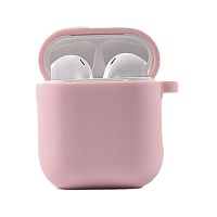 Чехол для AirPods/AirPods 2 Silicone case Full Pink sand