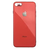 Чехол накладка xCase на iPhone 6 Plus/6s Plus Glass Silicone Case Logo orange