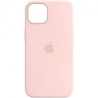 Чохол накладка iPhone 14 Silicone Case Full Chalk pink