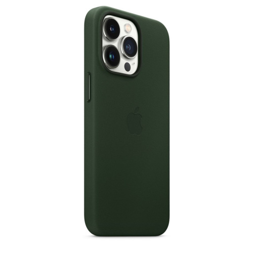 Чохол для iPhone 13 Pro Max Leather Case with MagSafe Sequoia Green: фото 2 - UkrApple
