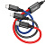 USB кабель 100cm Hoco X76 Super charging cable(iP+Type-C+Micro) 3 in 1 black : фото 2 - UkrApple