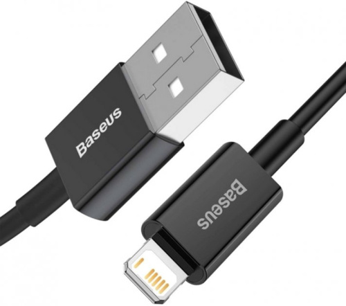 USB кабель Lightning 200cm Baseus Superior Series Fast 2.4A black  - UkrApple
