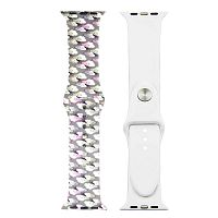 Ремінець xCase для Apple Watch 42/44/45/49 mm Sport Band picture clouds mix (S)