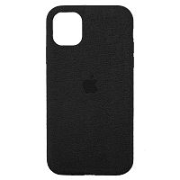 Чохол накладка для iPhone 11 Pro Alcantara Full black