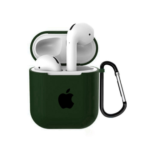 Чехол для AirPods/AirPods 2 silicone case with Apple Forest green - UkrApple