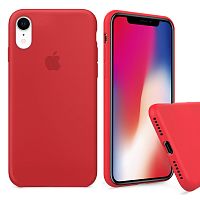 Чехол накладка xCase для iPhone XR Silicone Case Full красный