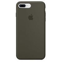 Чехол накладка xCase для iPhone 7 Plus/8 Plus Silicone Case Full темно-оливковый