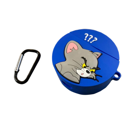 Чехол для AirPods/AirPods 2 silicone case 3D series Tom&Jerry blue - UkrApple