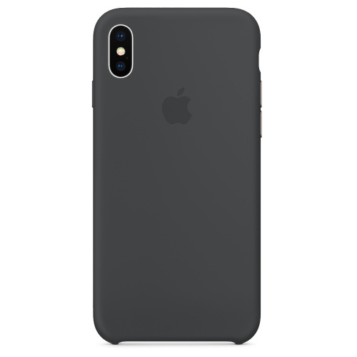 Чехол накладка xCase для iPhone XS Max Silicone Case темно-серый - UkrApple