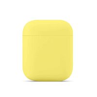 Чохол для AirPods silicone slim case canary yellow