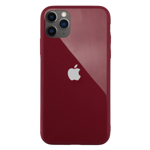 Чохол накладка xCase на iPhone 11 Pro Glass Pastel Case Logo camellia - UkrApple
