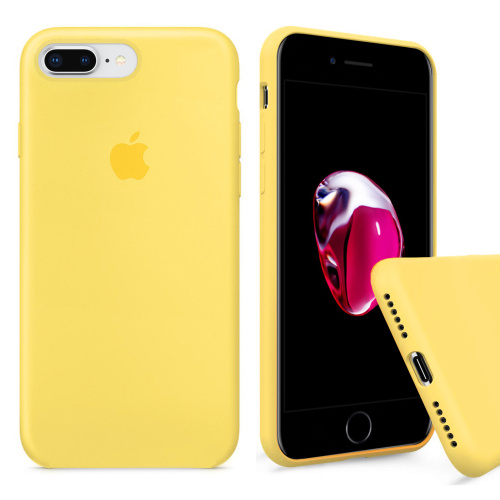 Чехол накладка xCase для iPhone 7 Plus/8 Plus Silicone Case Full желтый - UkrApple