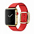 Ремінець для Apple Watch 42/44/45/49 mm Modern Buckle Leather gold red - UkrApple