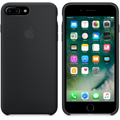 Чехол накладка xCase на iPhone 7 Plus/8 Plus Silicone Case черный(29): фото 2 - UkrApple