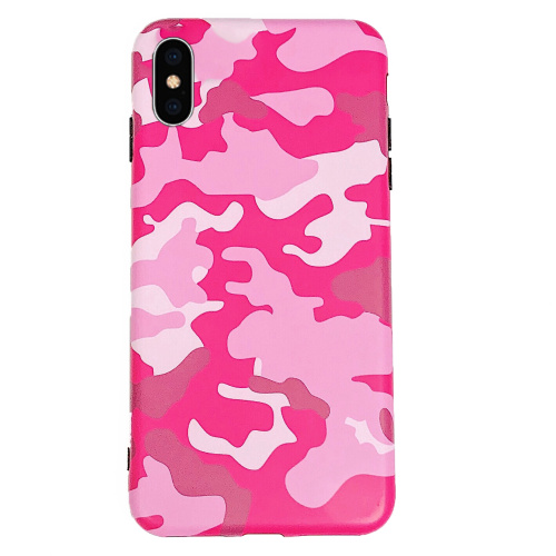 Чехол накладка xCase на iPhone XR Pink Camouflage case - UkrApple