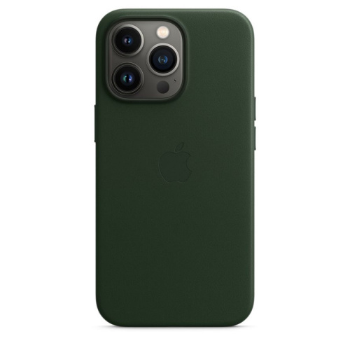 Чохол для iPhone 13 Pro Max Leather Case with MagSafe Sequoia Green - UkrApple