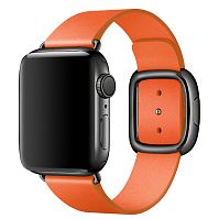 Ремінець xCase для Apple watch 38/40/41 mm Modern Buckle Leather orange