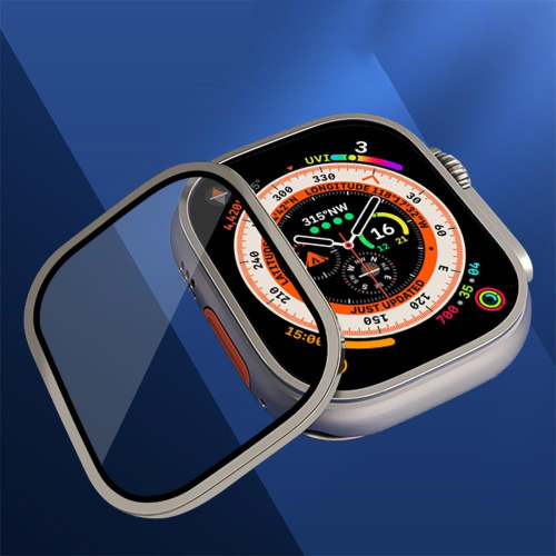 Захисне скло Full Metall Apple watch 49mm black: фото 4 - UkrApple