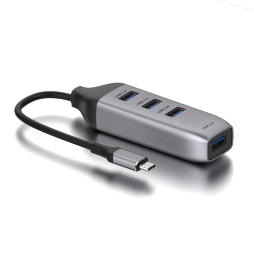 Перехідник Onten HUB type-C to USB*4 95118U gray: фото 4 - UkrApple