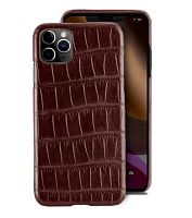 Чохол накладка xCase для iPhone 11 Pro Max Calf Leather Burgundy red