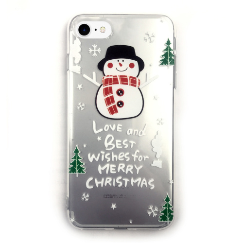 Чехол накладка xCase на iPhone 7/8/SE 2020 New Year Crystal Snowman - UkrApple