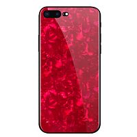 Чехол накладка xCase на iPhone Х Broken Glass красный